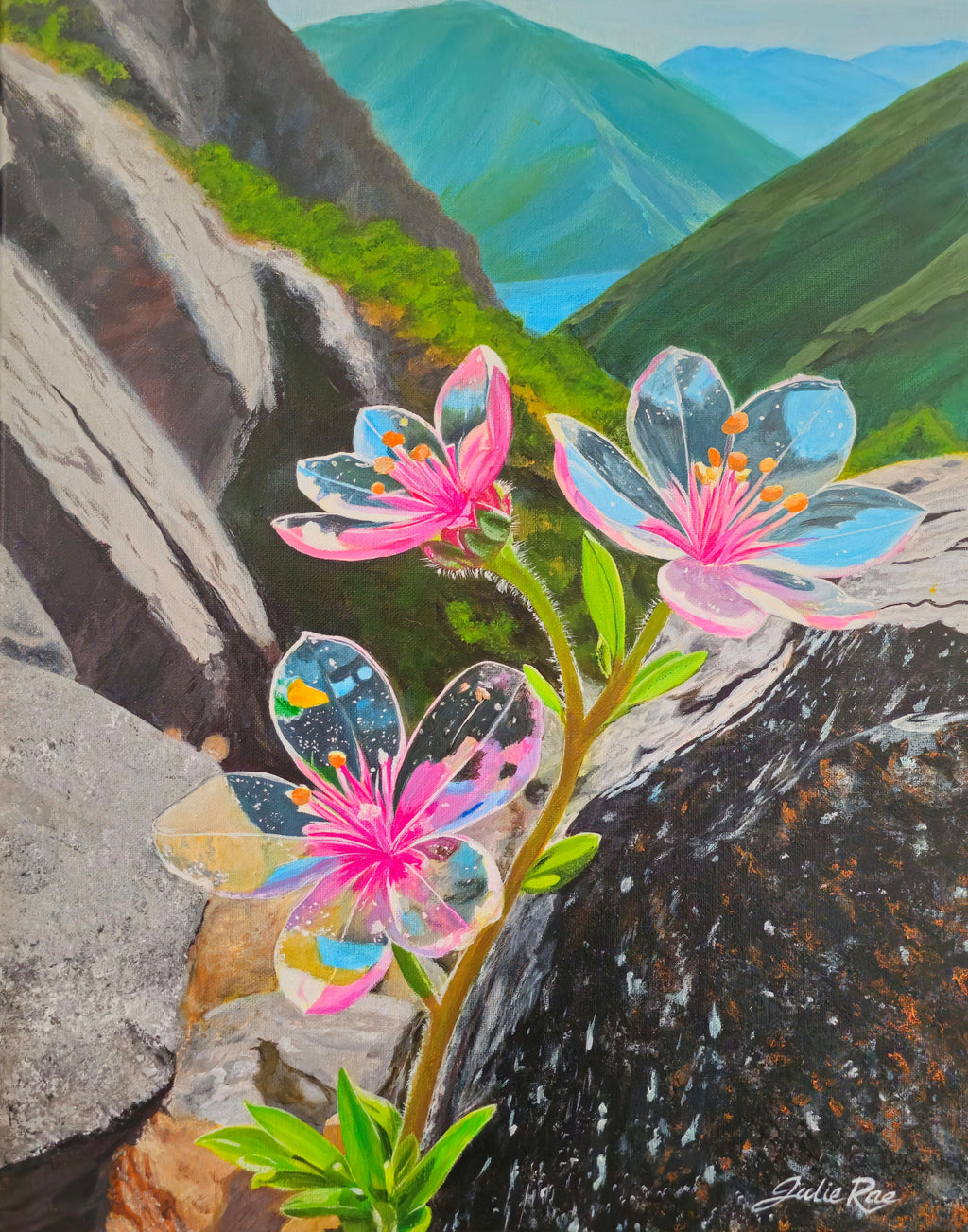 Come Away original acrylic painting by Julie Rae, Christian prophetic fine art