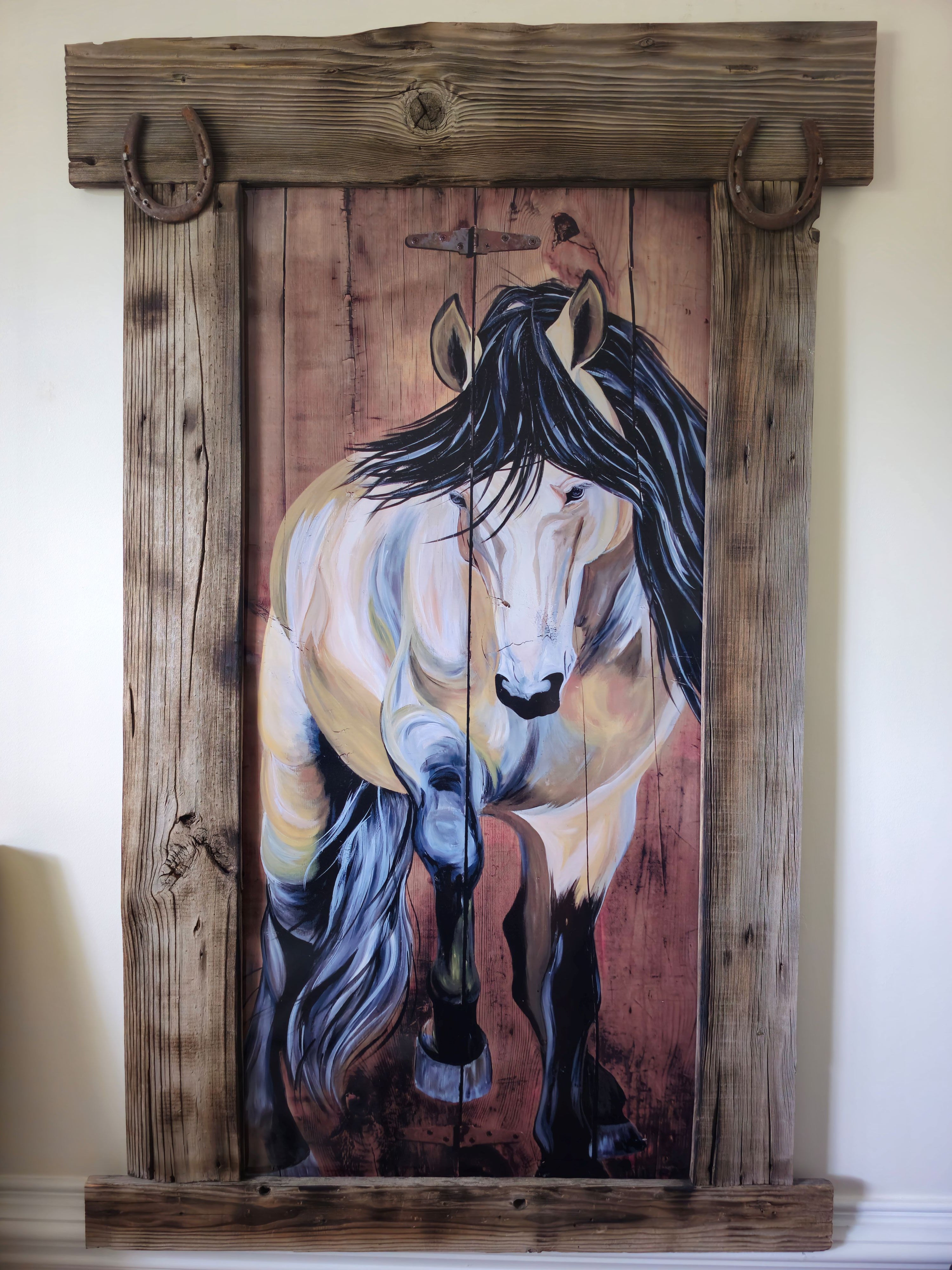 Going Forward print by Julie Rae, displayed on wall, Christian fine art