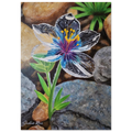 "Reflection — prophetic Christian fine art print of glass flowers made transparent by rain, the light of Jesus shining through, inspired by Matthew 5:16, by Julie Rae Art"