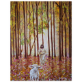 "The Father's Love" museum-quality matte paper poster print — original acrylic painting by Julie Rae Art, faith-based Christian wall art, shepherd and lamb, Luke 15:4-7