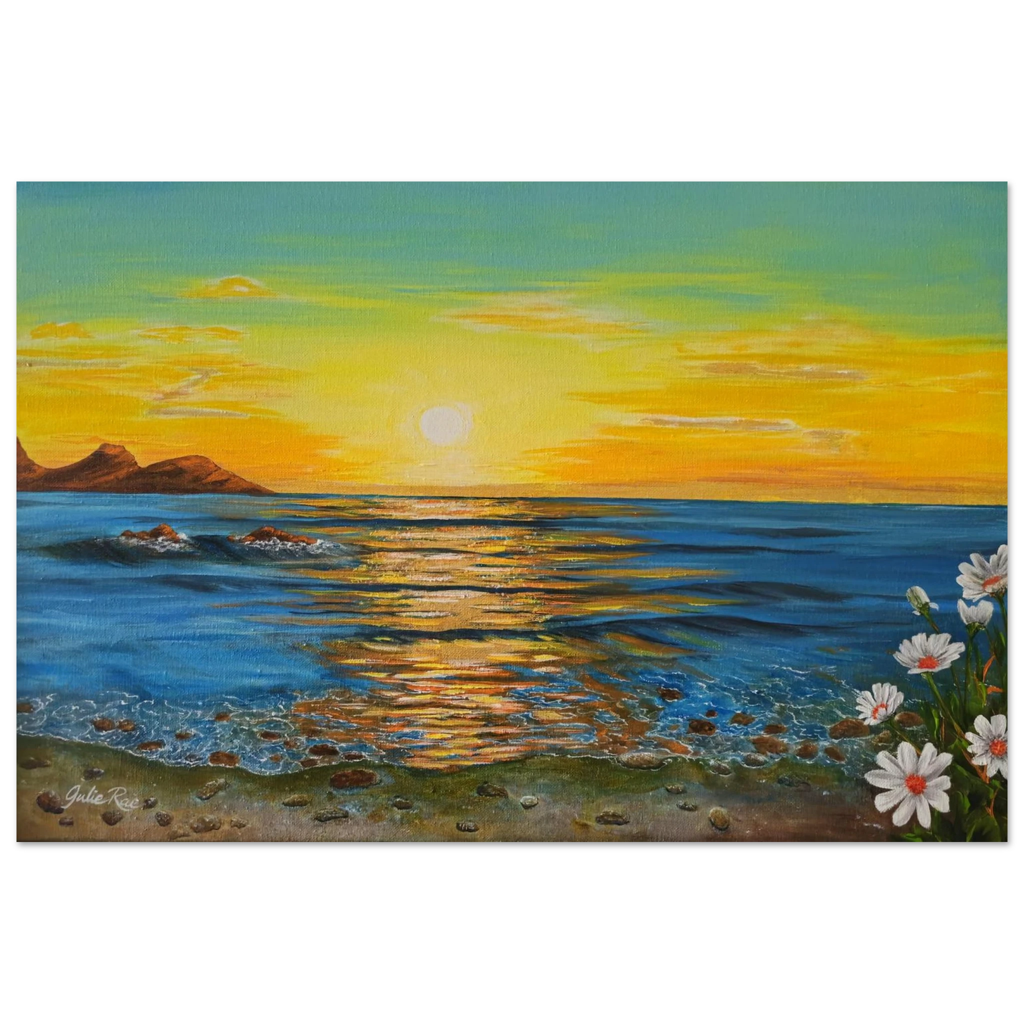"The Glory — prophetic Christian fine art print, the heavens declaring the glory of God, inspired by Psalms 19:1, by Julie Rae Art"