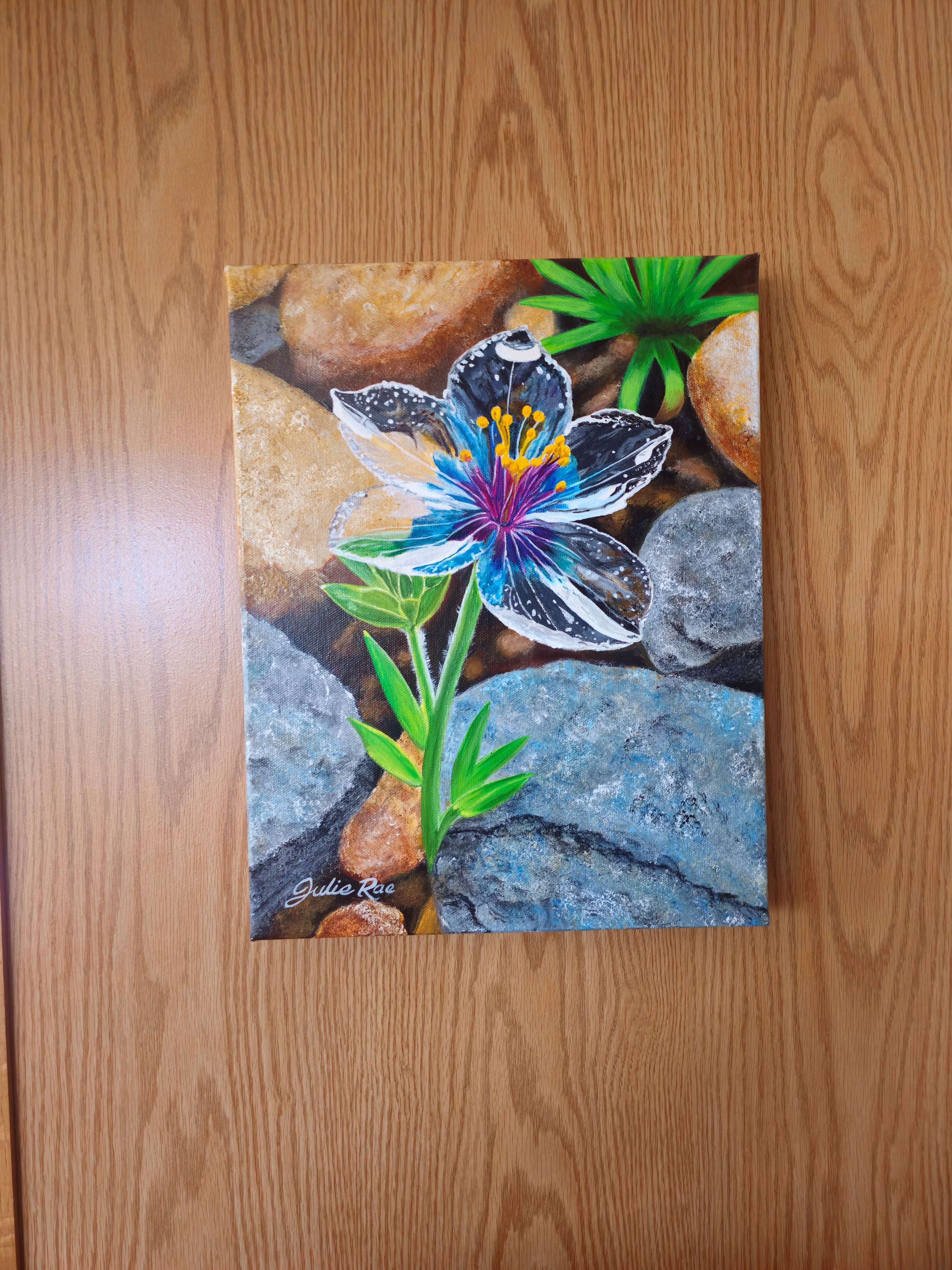 Reflection fine art print displayed on wall, prophetic Christian art by Julie Rae